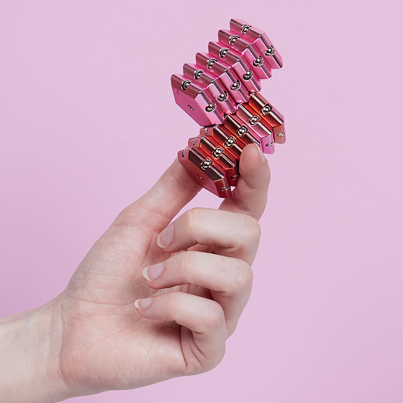 SPEKS. Geode Magnetic Fidget Toy - Chrome